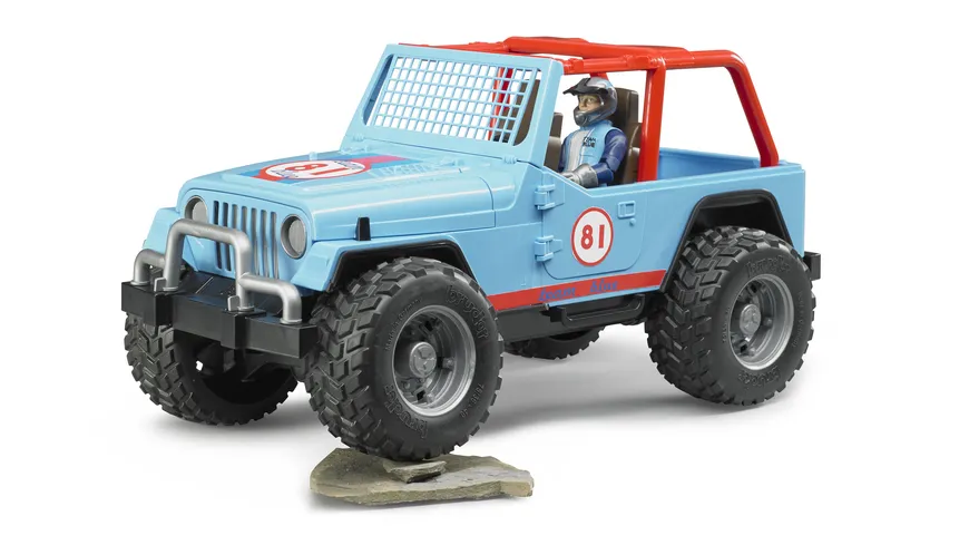 BRUDER - Jeep Cross Country Racer blau mit Rennfahrer 02541