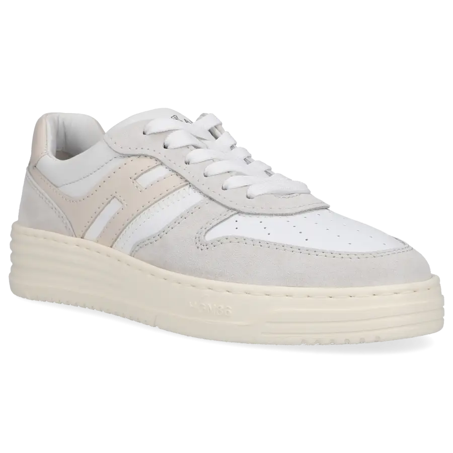 Hogan - Sneaker low H630 Kalbsleder Veloursleder - weiß