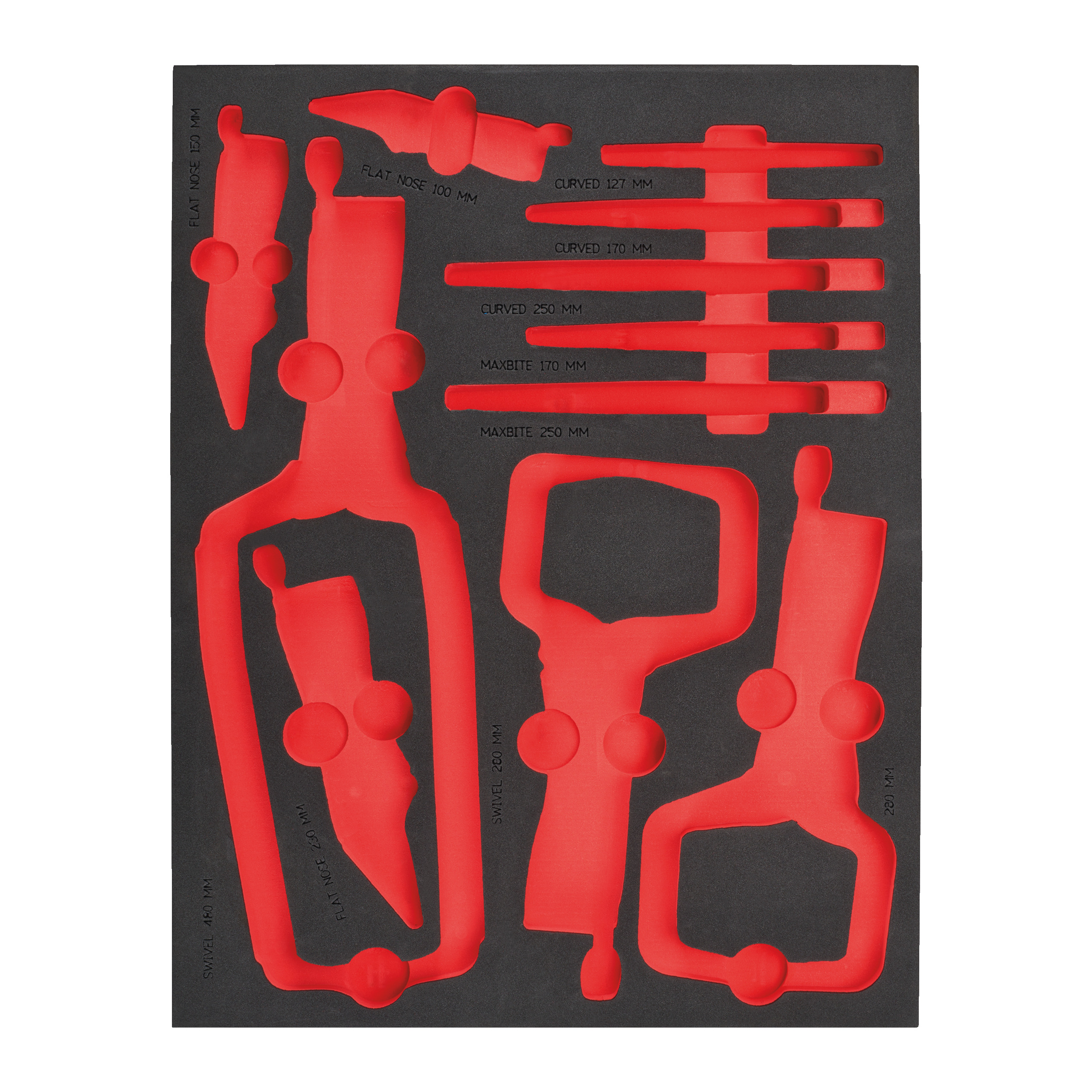 Αξεσουάρ Milwaukee 4932493680 Σετ πένσας λαβής για ένθετο αφρού (11 τεμάχια)