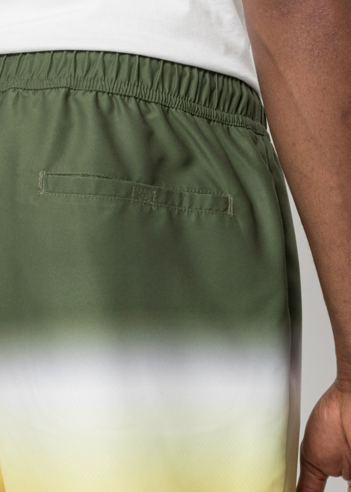 Strandshorts mit Farbverlauf aus recycelten Polyester