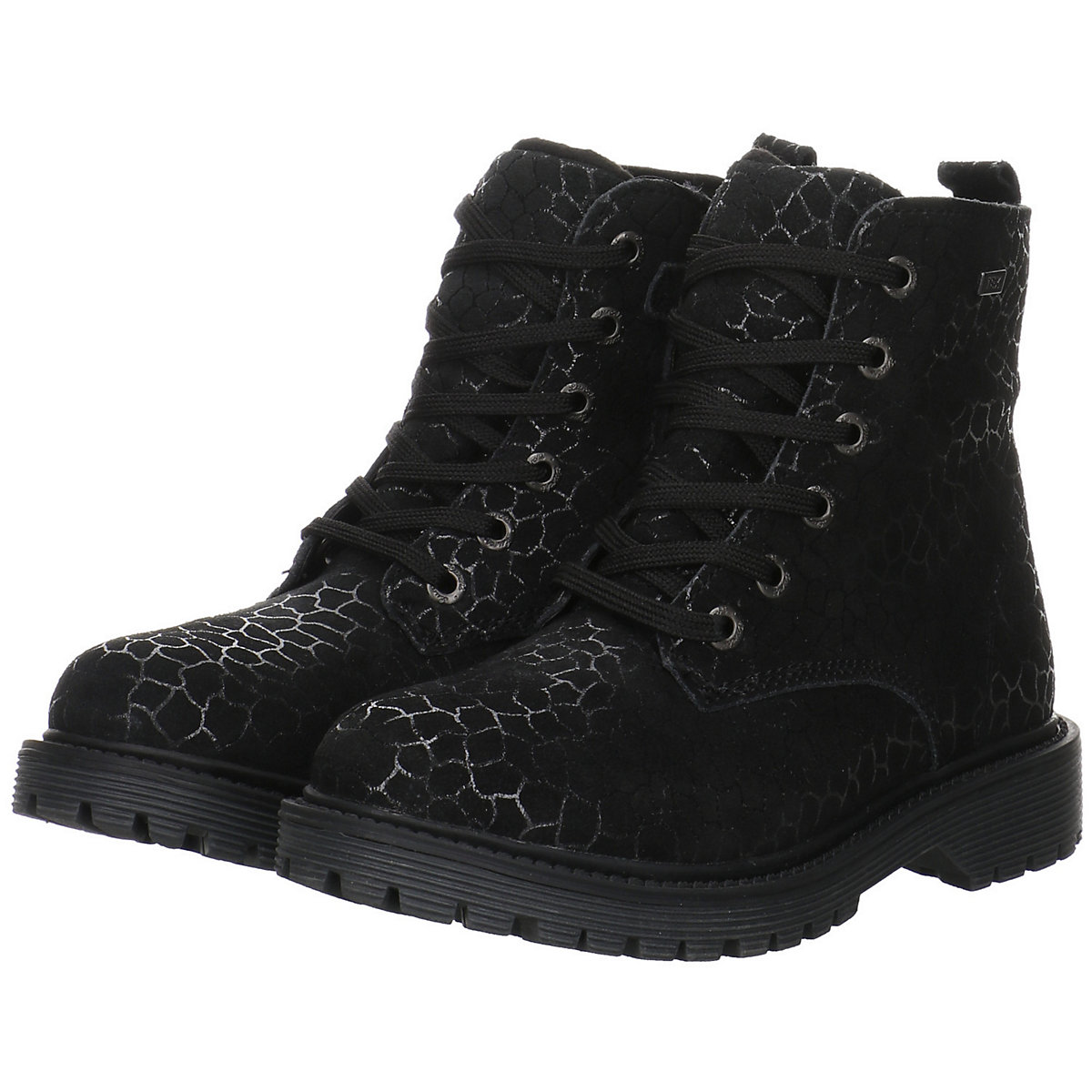 Mädchen Stiefel Schuhe Xilly-Tex Boots Kinderschuhe Veloursleder gemustert Halbschuhe