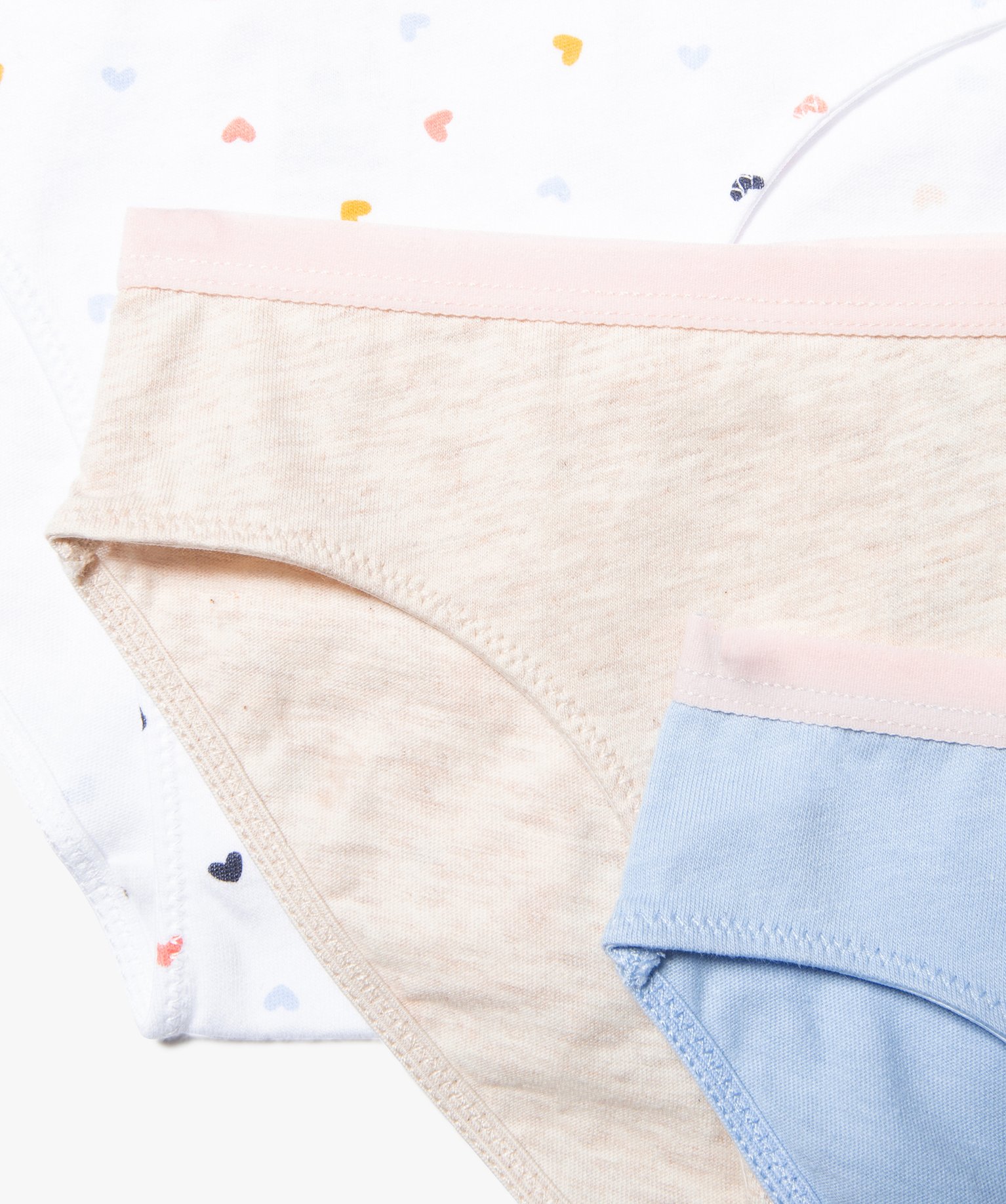 Culottes fille à motifs girly en coton biologique (lot de 3) imprime | GEMO