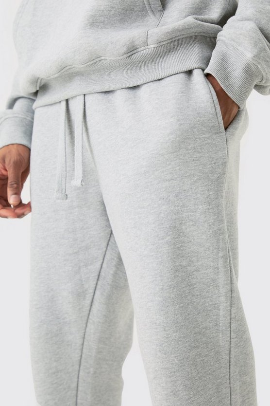Tall graue Basic Slim-Fit Jogginghose