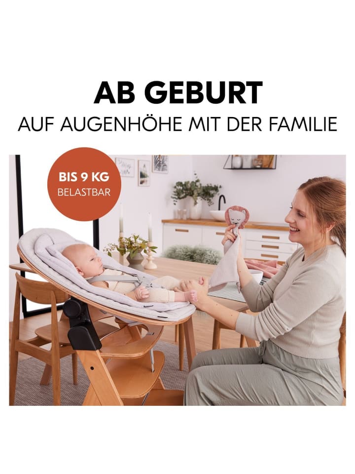 Hauck Arketa Beech 4-tlg. Newborn Set Eco - Hochstuhl in braun,grau günstig kaufen onesize