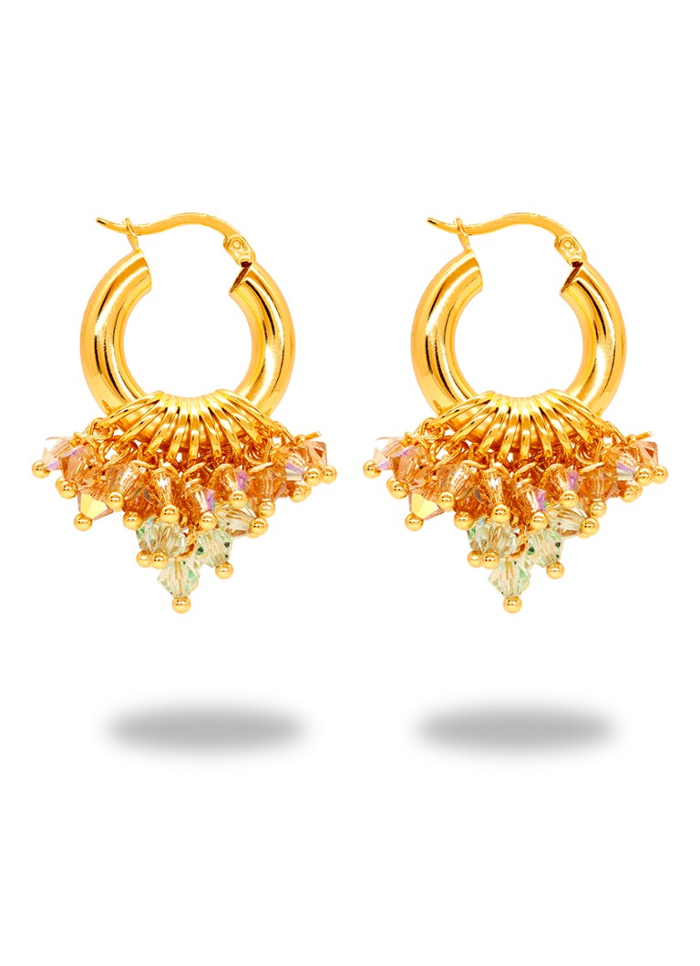 ANNELE I Love You Matcha earrings gilded