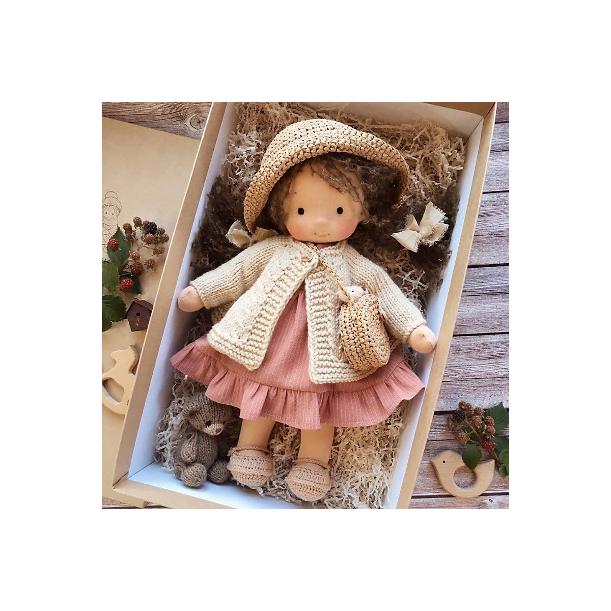 Puppe zum Anziehen für Kinder Handgemachte Mini-DIY-Anziehpuppe
