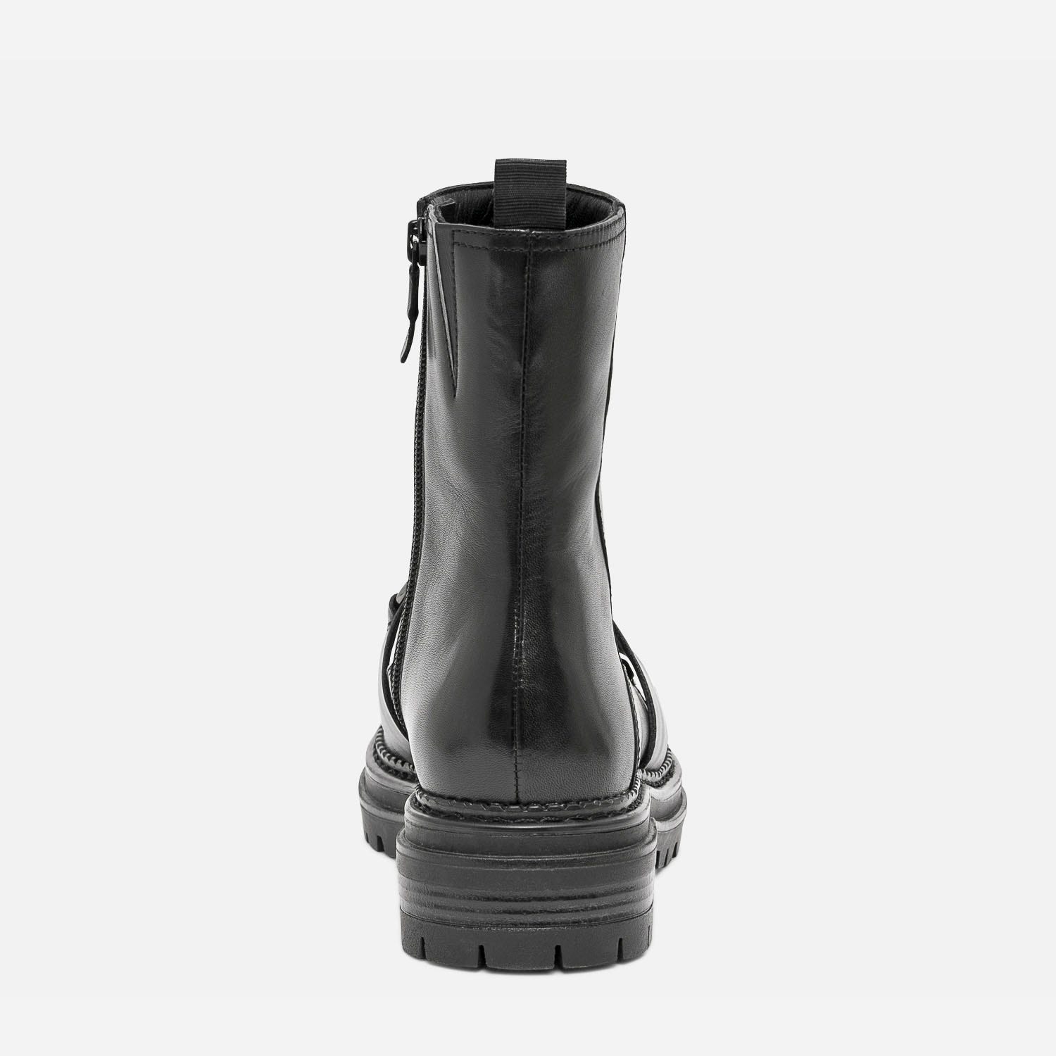 Boots TEXTO noir en cuir avec mors