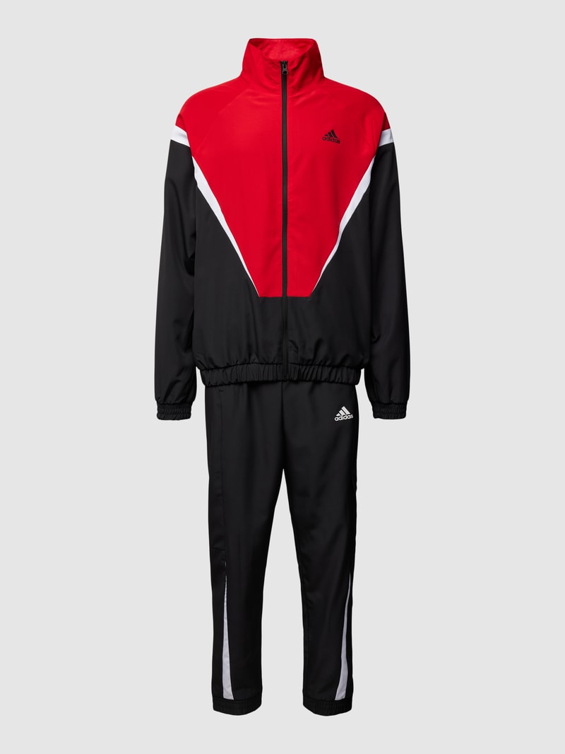 Sweatanzug mit Label-Details in schwarz
