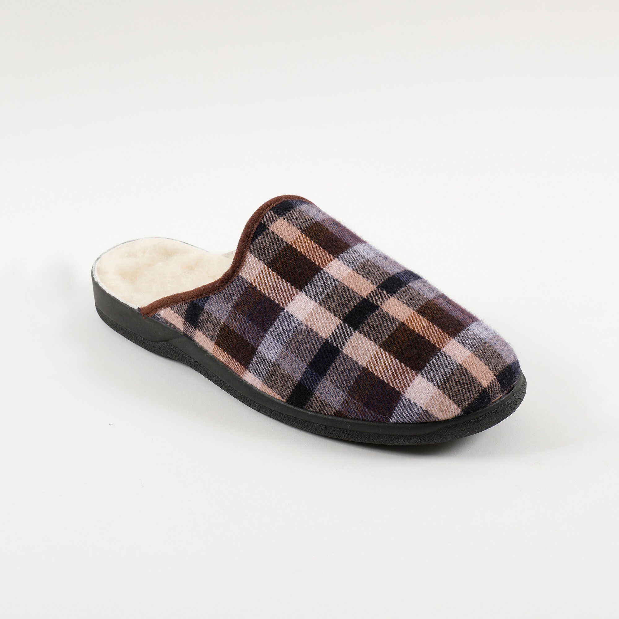 Mules homme fourrées