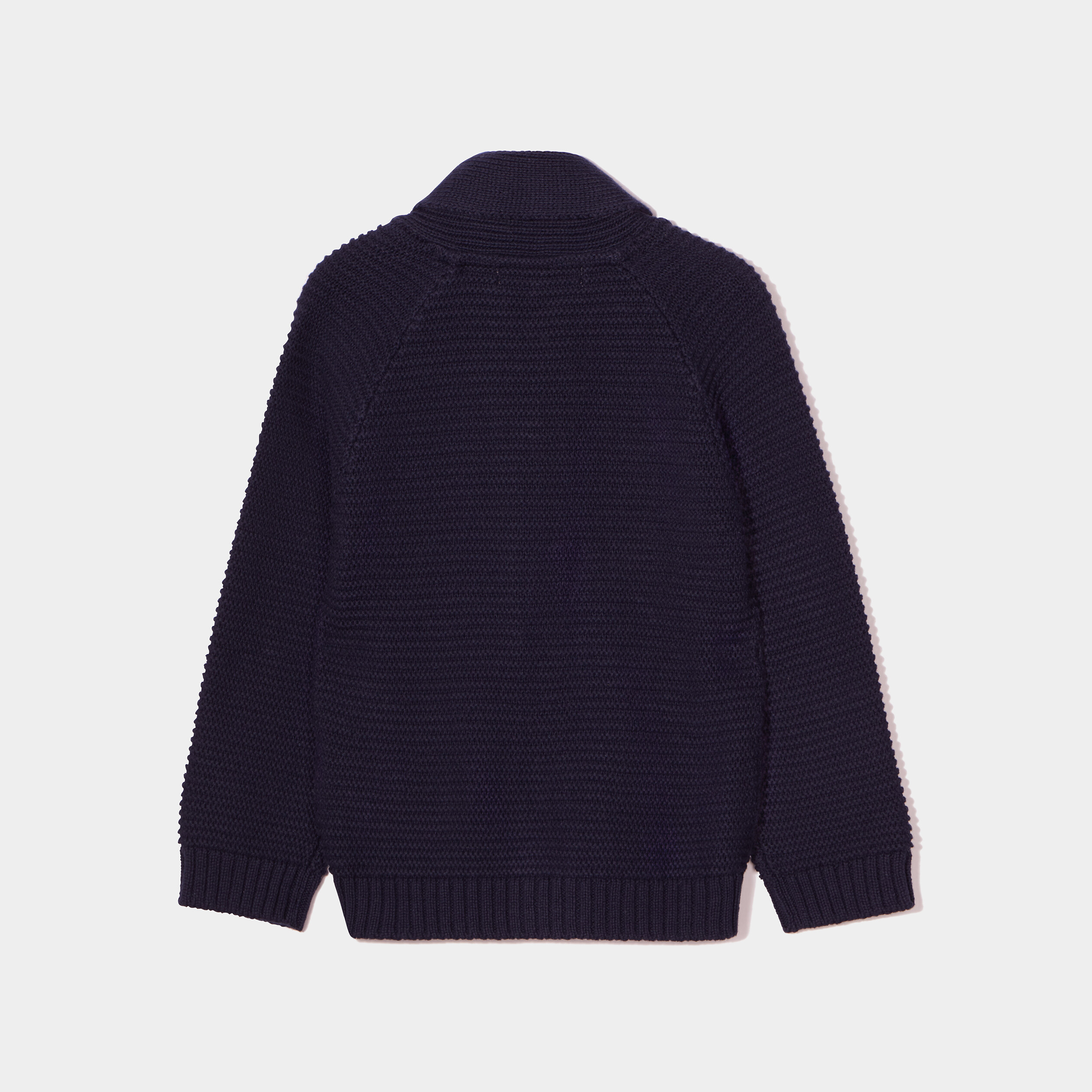 Gilet col châle boutonné coton Creeks bleu marine bébé garçon | La Halle