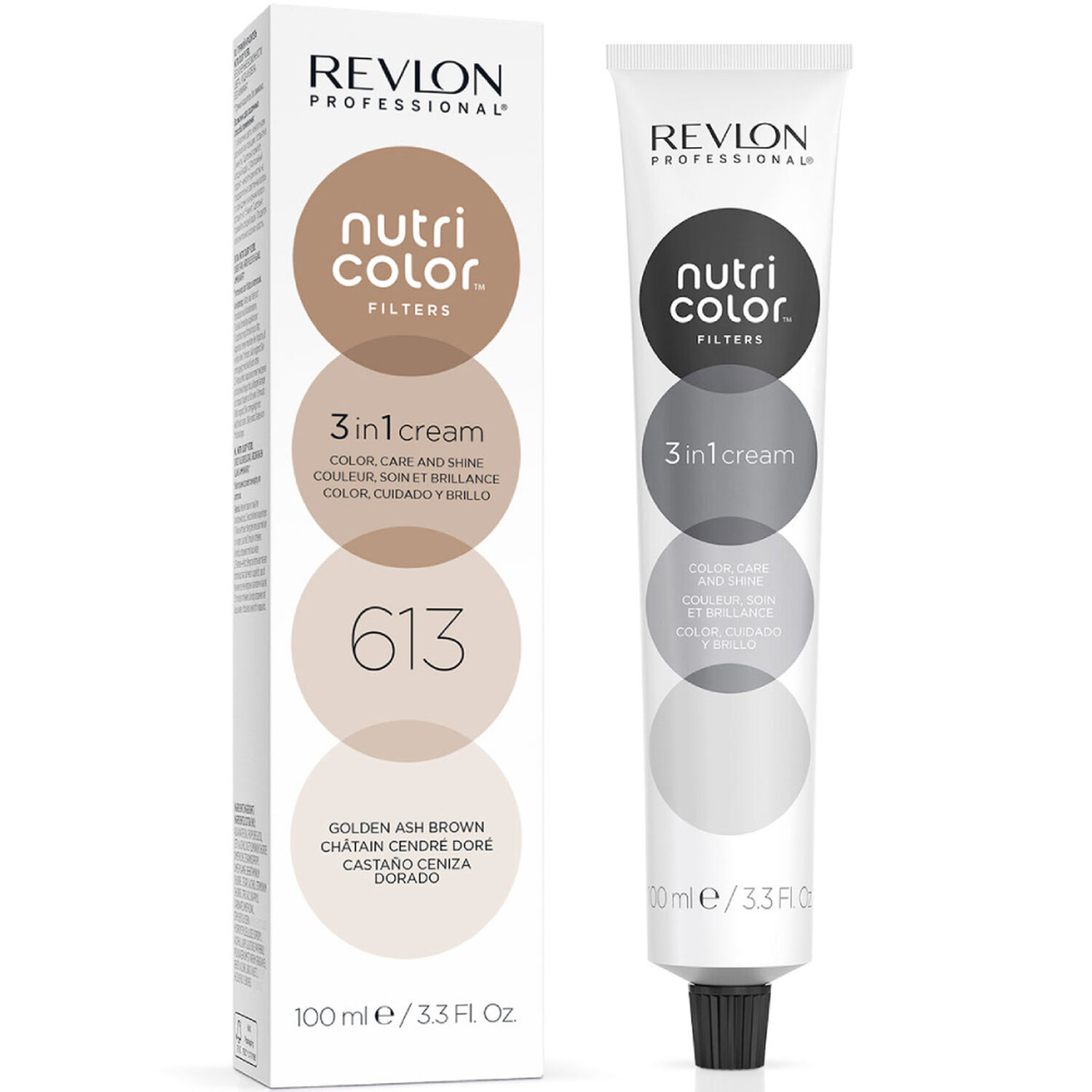 revlon professional Soin Repigmentant 613 Châtin Cendré Doré NUTRICOLOR - Cheveux Colorés - 100 ml