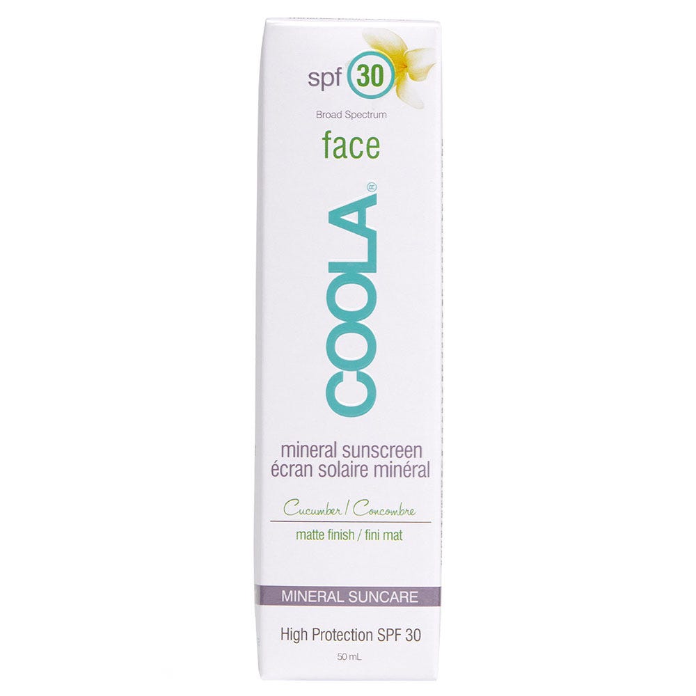 COOLA Mineral Face Sunscreen Lotion SPF30 Cucumber 50 ml
