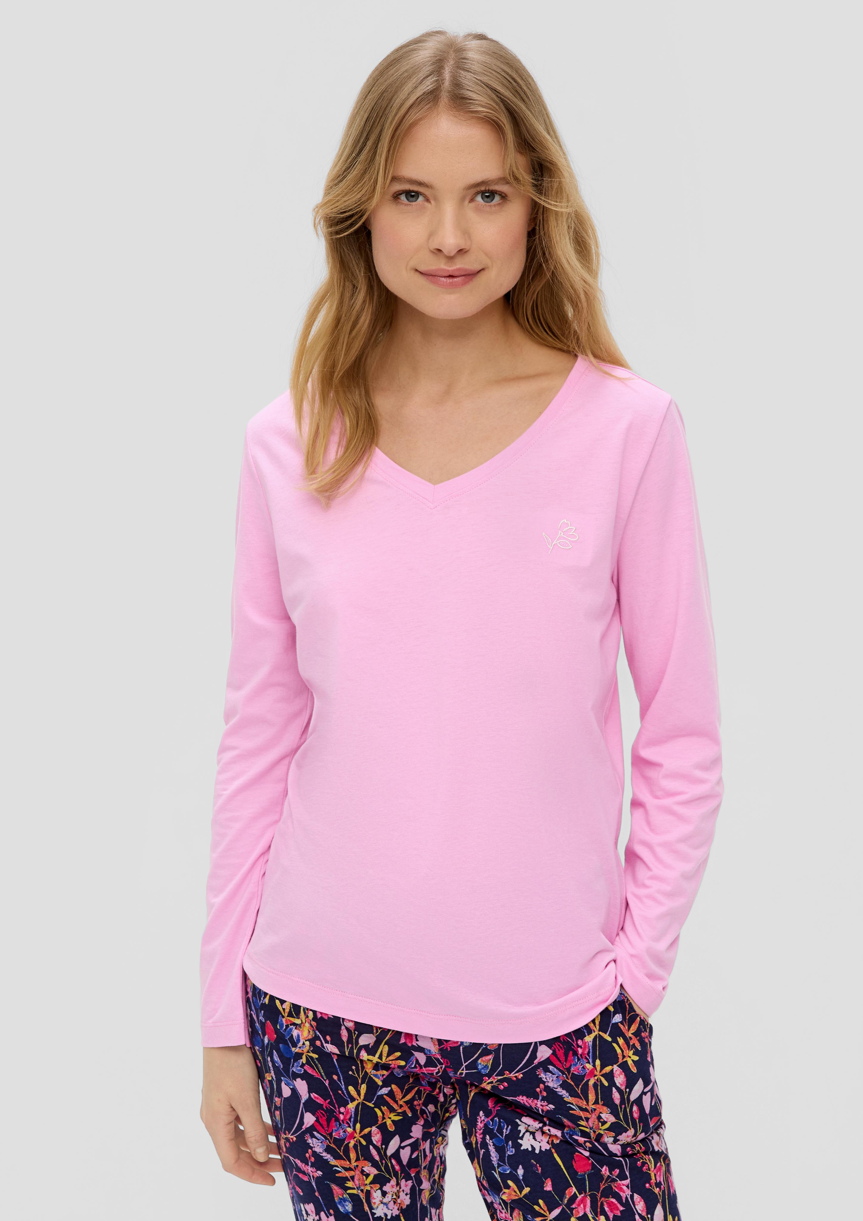 Loungewear Sweatshirt mit Stickerei-Detail  6009456-776