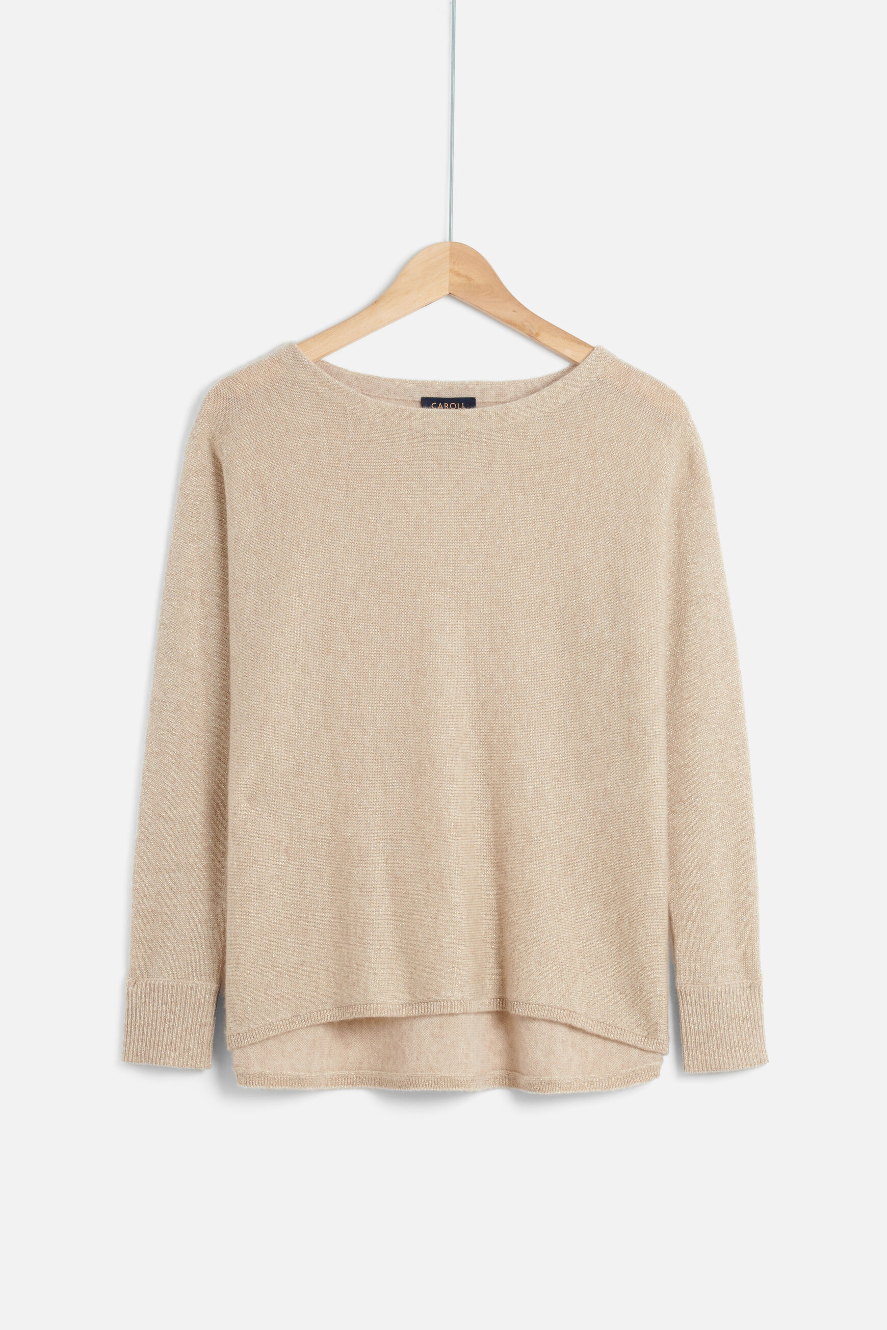 pull amelia lurex beige femme