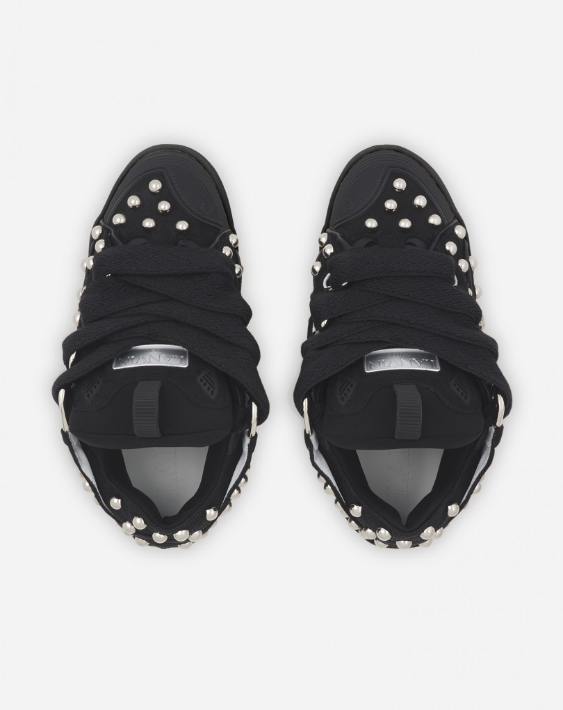 SNEAKERS CURB EN CUIR AVEC STUDS