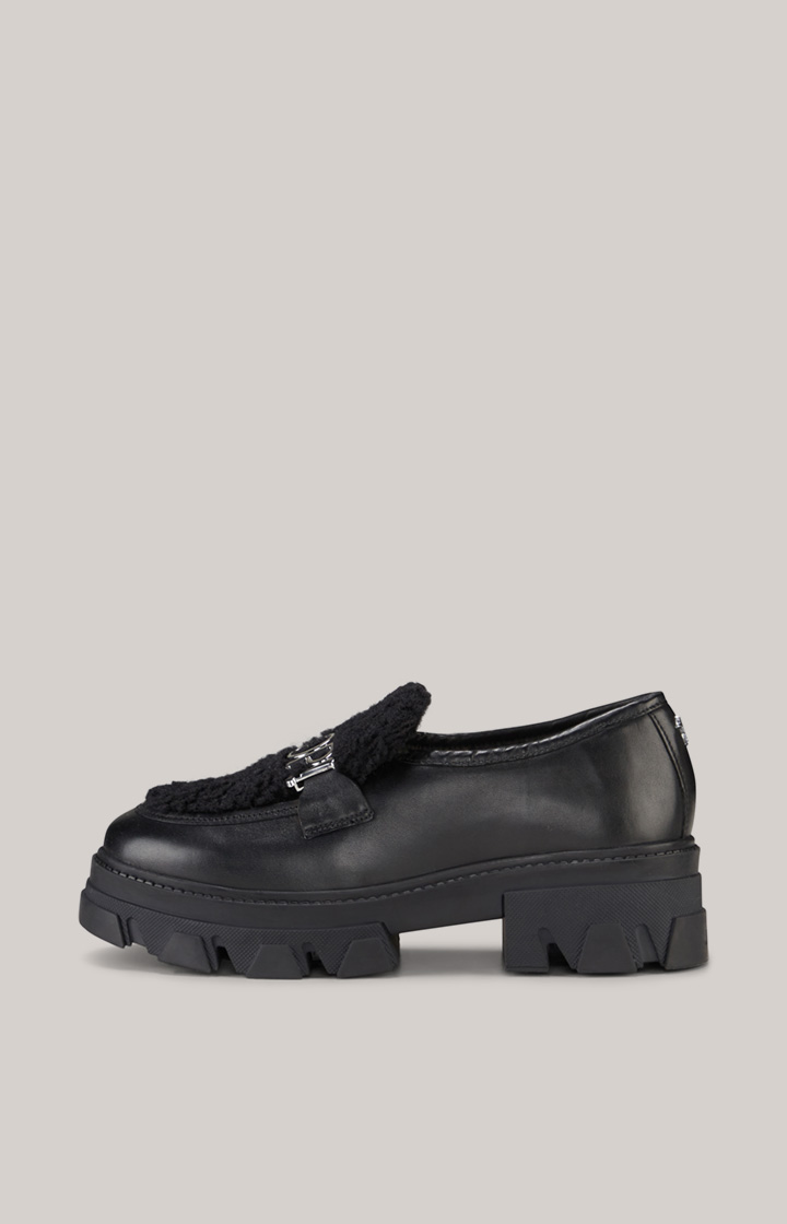 Loafer Peluche Camy Slip-on in Schwarz