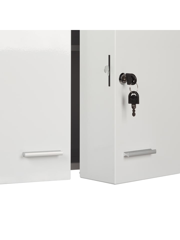 relaxdays Medikamentenschrank in Weiß - (B)53 x (H)53 x (T)20 cm günstig kaufen onesize