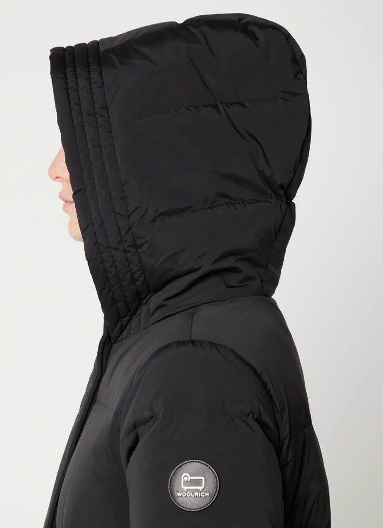 Prošívaná péřová bunda Woolrich Alsea s prošívanými kapsami