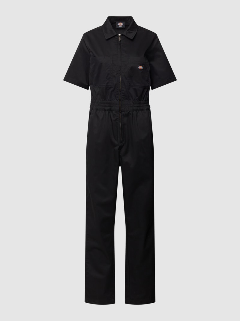 Jumpsuit mit kurzen Ärmeln Modell 'VALE' in schwarz