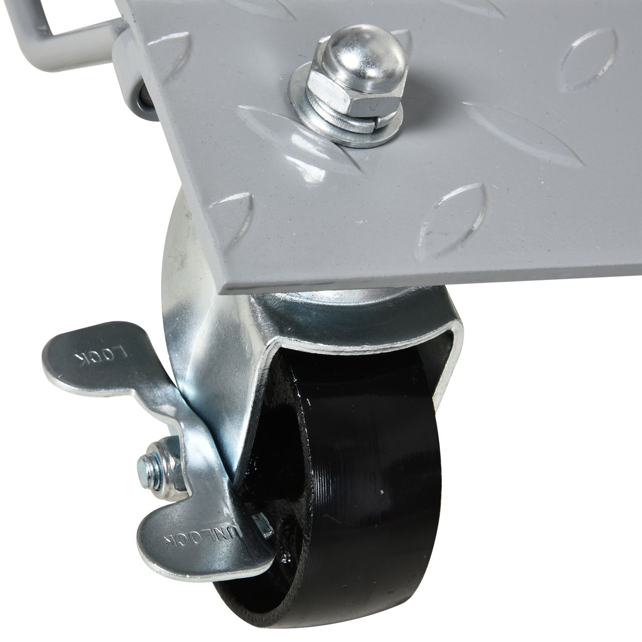 HOMCOM DURHAND Rangierheber 2 Stücke Rangierhilfe Reifenwechsel Wagenhebe Grau 40,5L x 30B x 13,5H cm