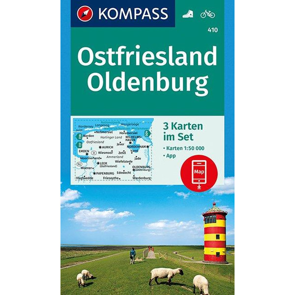 KOKA 410 OSTFRIESLAND, OLDENBURG - Wanderkarte