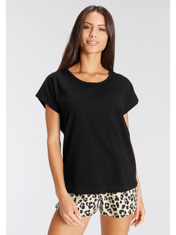 VIVANCE DREAMS Shorty in ecru-schwarz-gemustert schwarz-gemustert günstig kaufen 32/34