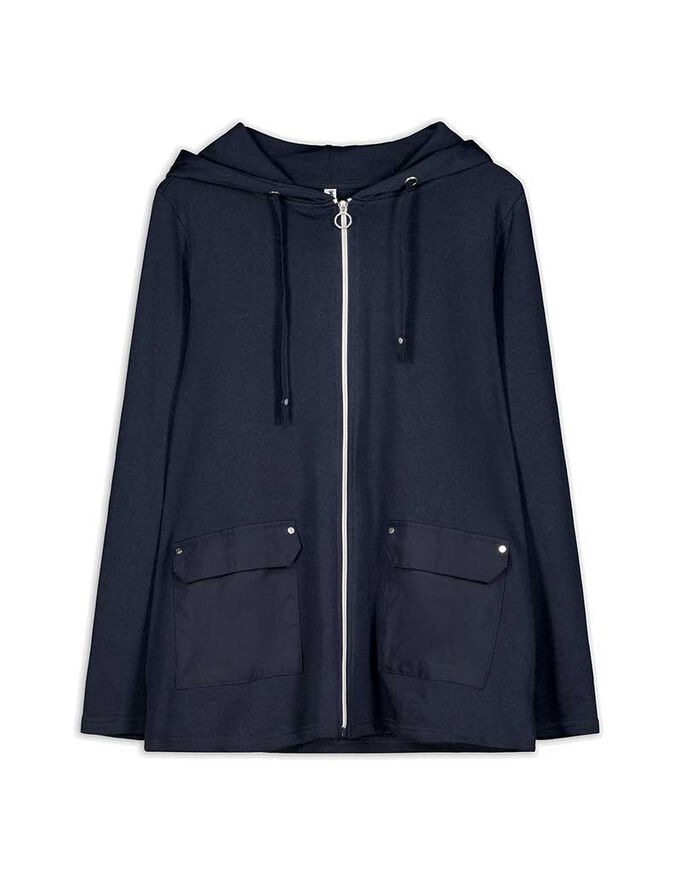 Sweatjacke - Baumwoll-Mix