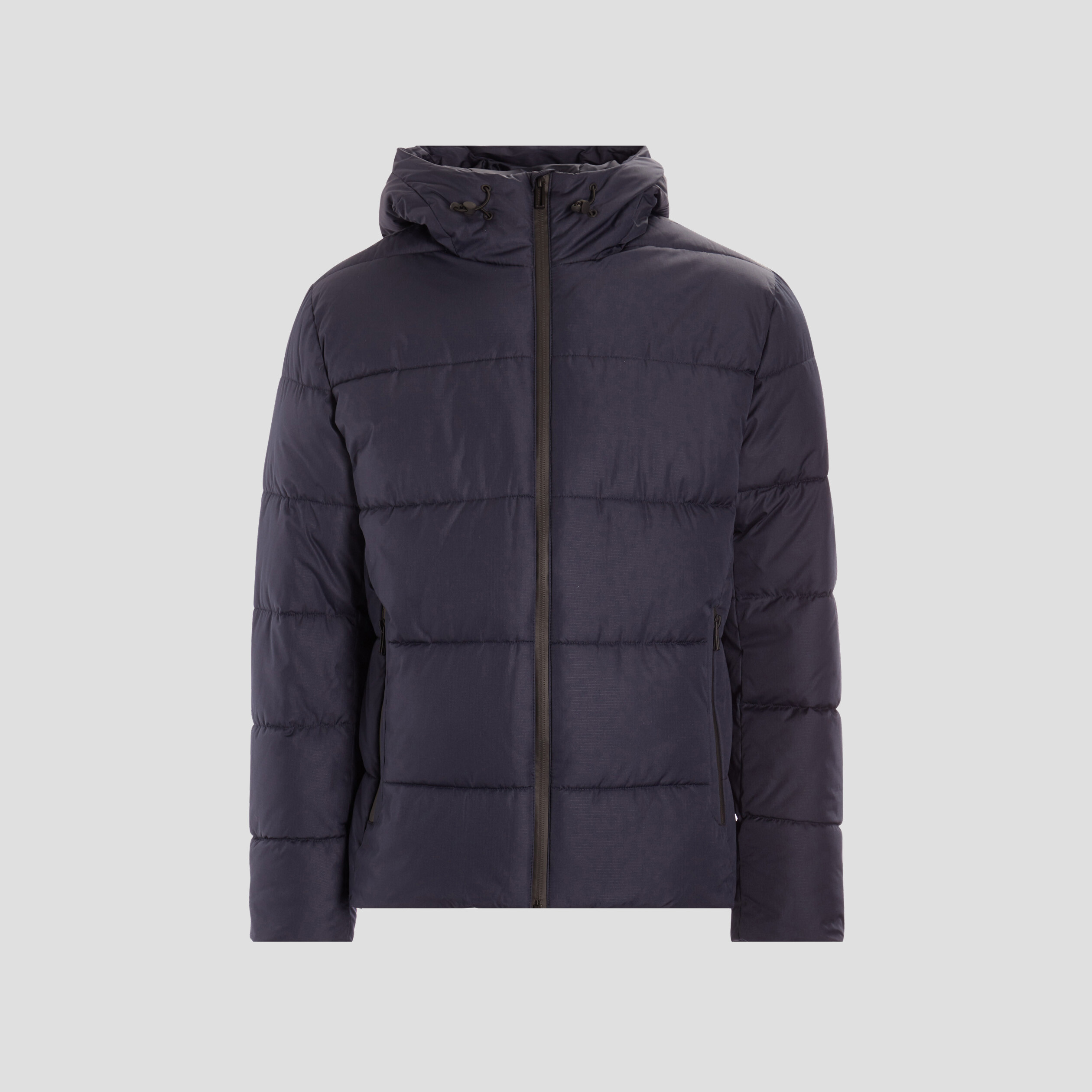 Doudoune droite courte bleu marine homme | La Halle