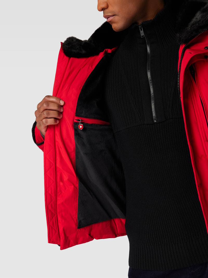 Funktionsjacke mit Label-Details Modell 'STARSTREAM' in rot