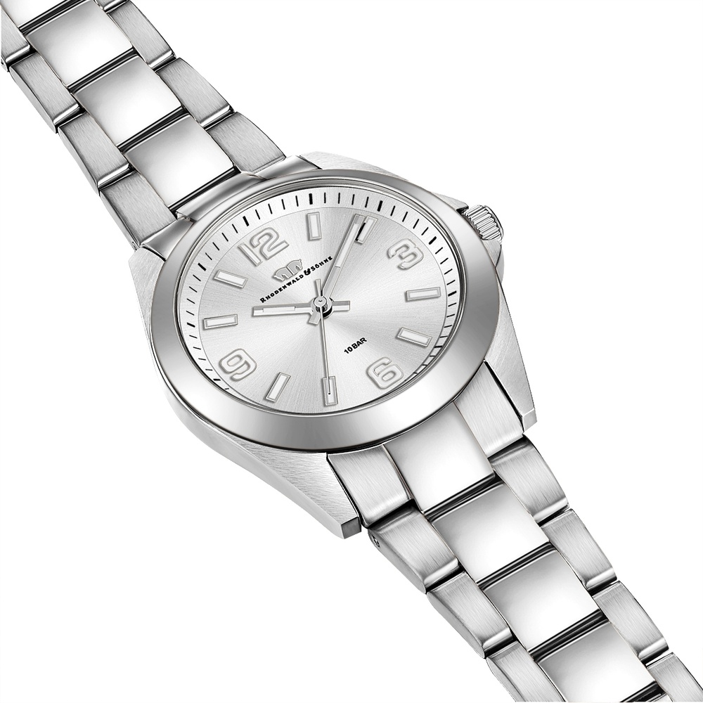 Rhodenwald & Söhne Montre à quartz Majestia en Argent Acier inoxydable en Argent Montre