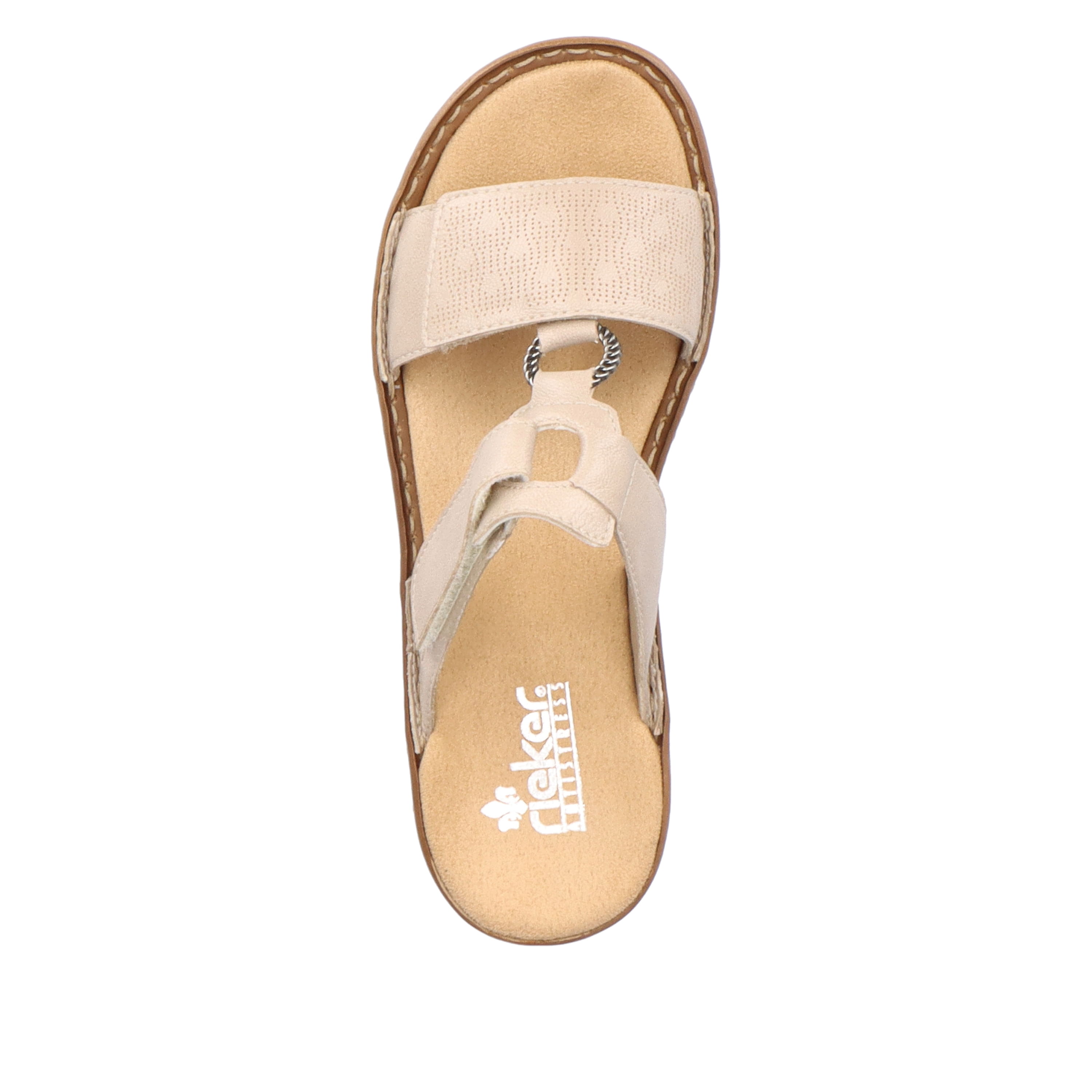 Rieker Damen Pantoletten lehmbeige