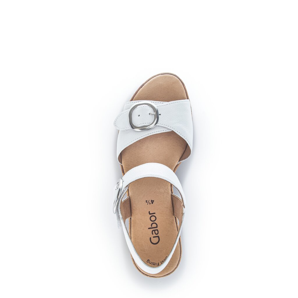Gabor fashion Plateau Sandale weiß