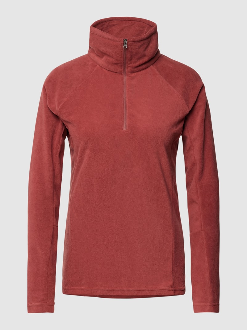 Sweatshirt aus Fleece mit Stehkragen Modell 'GLACIAL™ IV 1/2 ZIP' in bordeaux rot