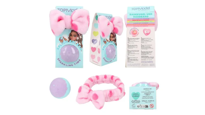 TOPModel Badekugel und Haarband BEAUTY and ME sortiert