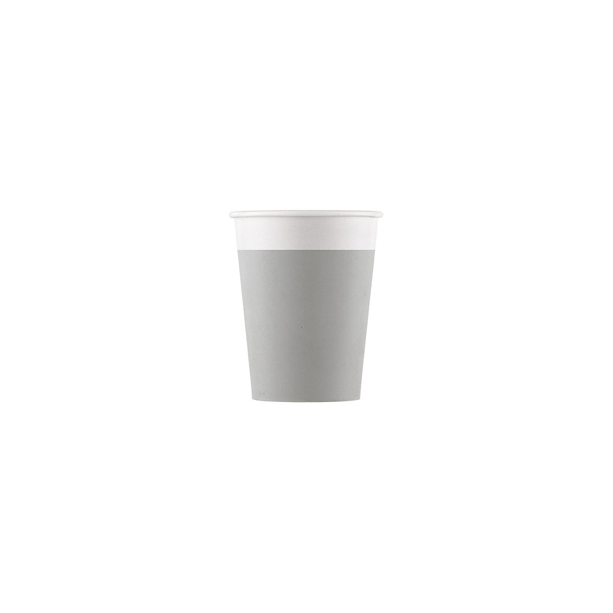 Papp-Partybecher/Trinkbecher Grau, 200 ml, kompostierbar, 8 Stück