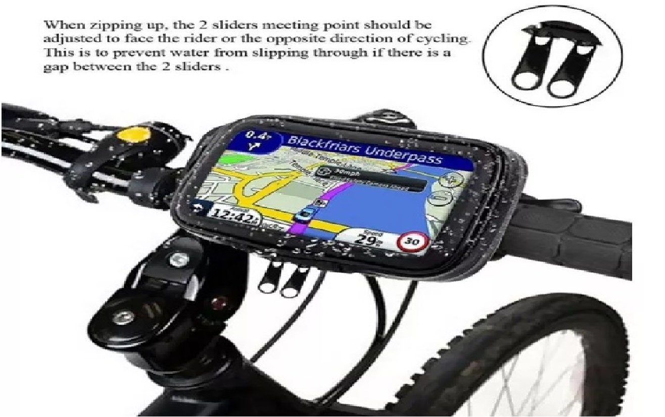 OLi Fahrradhalterung Wasserdicht Handyhalterung Motorrad Bike Lenkertasche Handy-Halterung, (bis 6,70 Zoll, Fahrad Halterung schützgegen Rägen)