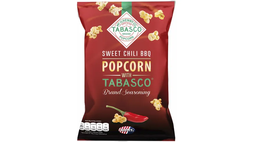 JIMMY's Popcorn Tabasco Sweet Chili BBQ 90 g