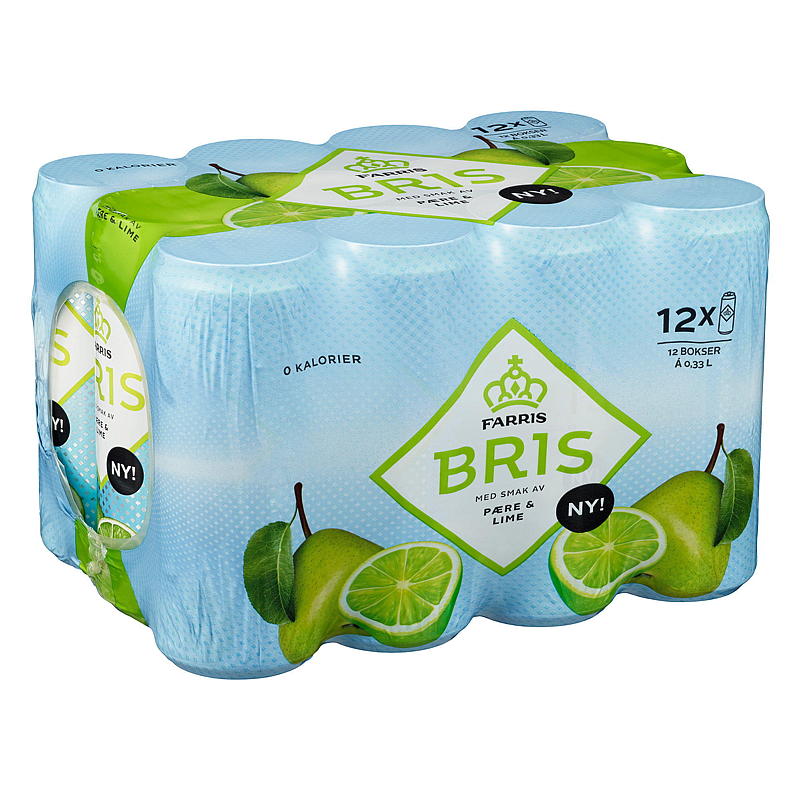 Farris Farris Bris 12-pk 0.33 l boks pære/lime