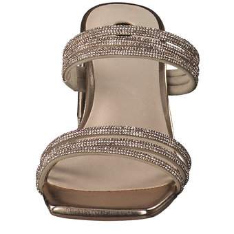 La Strada Pantolette in gold