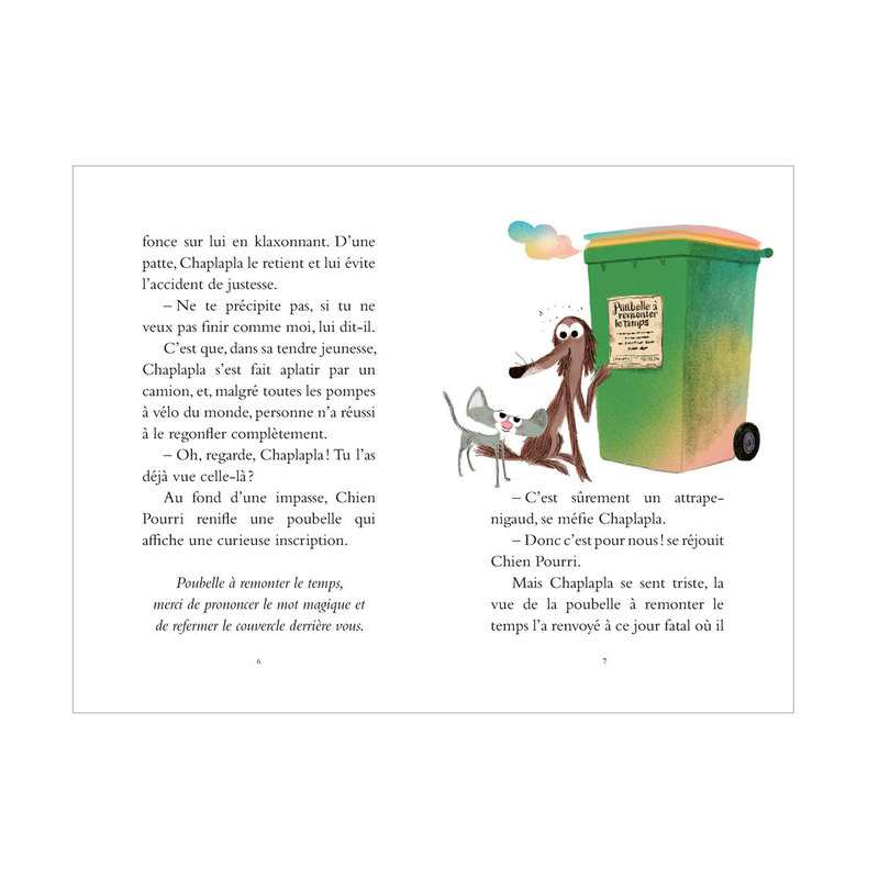 Livre Chien pourri et la poubelle à remonter le temps - L'école des loisirs