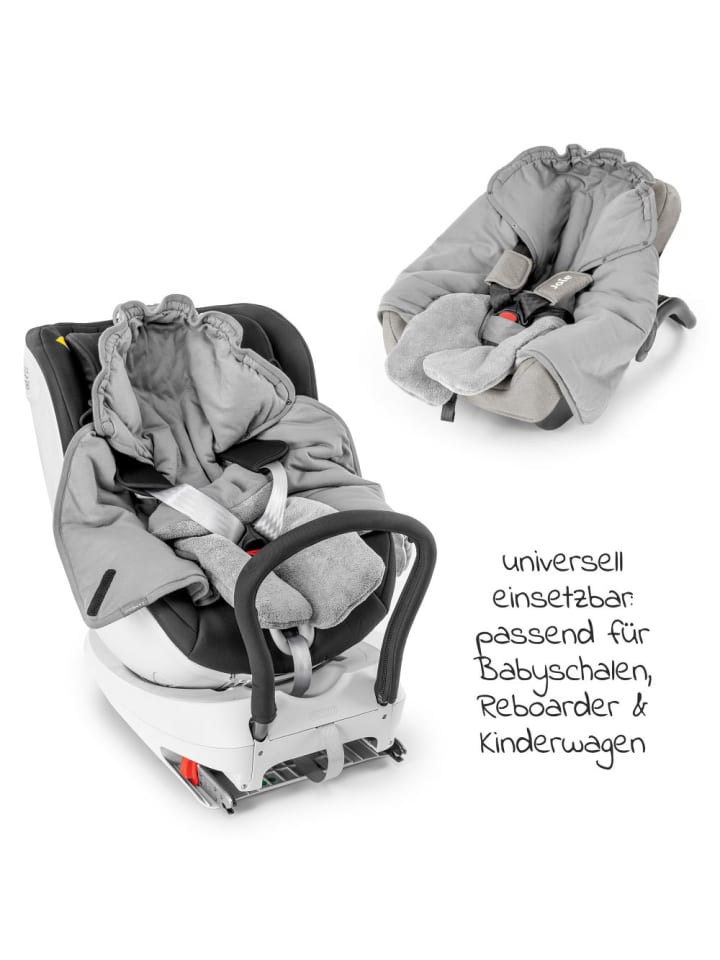 Zamboo Einschlagdecke mit Füßen für Babyschale und Kindersitz in grau günstig kaufen onesize
