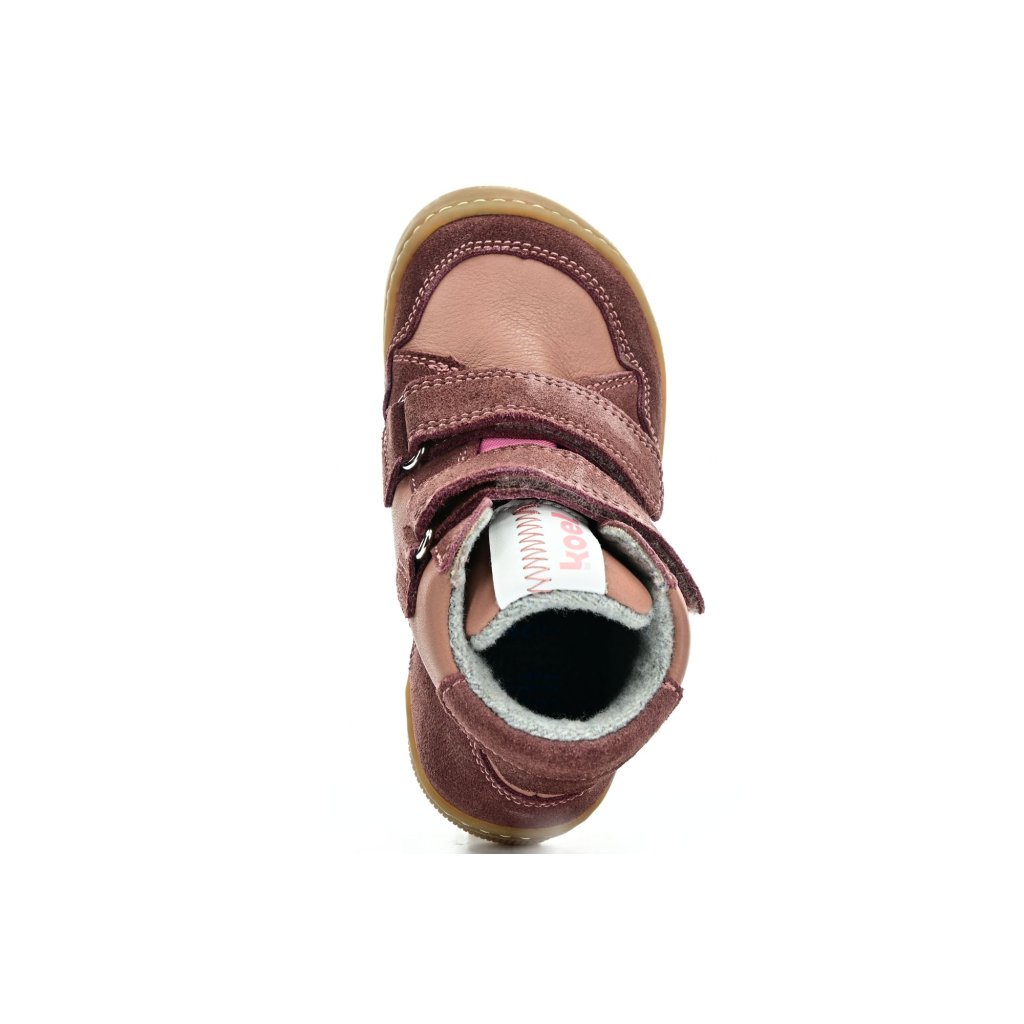 Koel4kids Kurt W Tex Merino Pink Winterbarfußschuhe