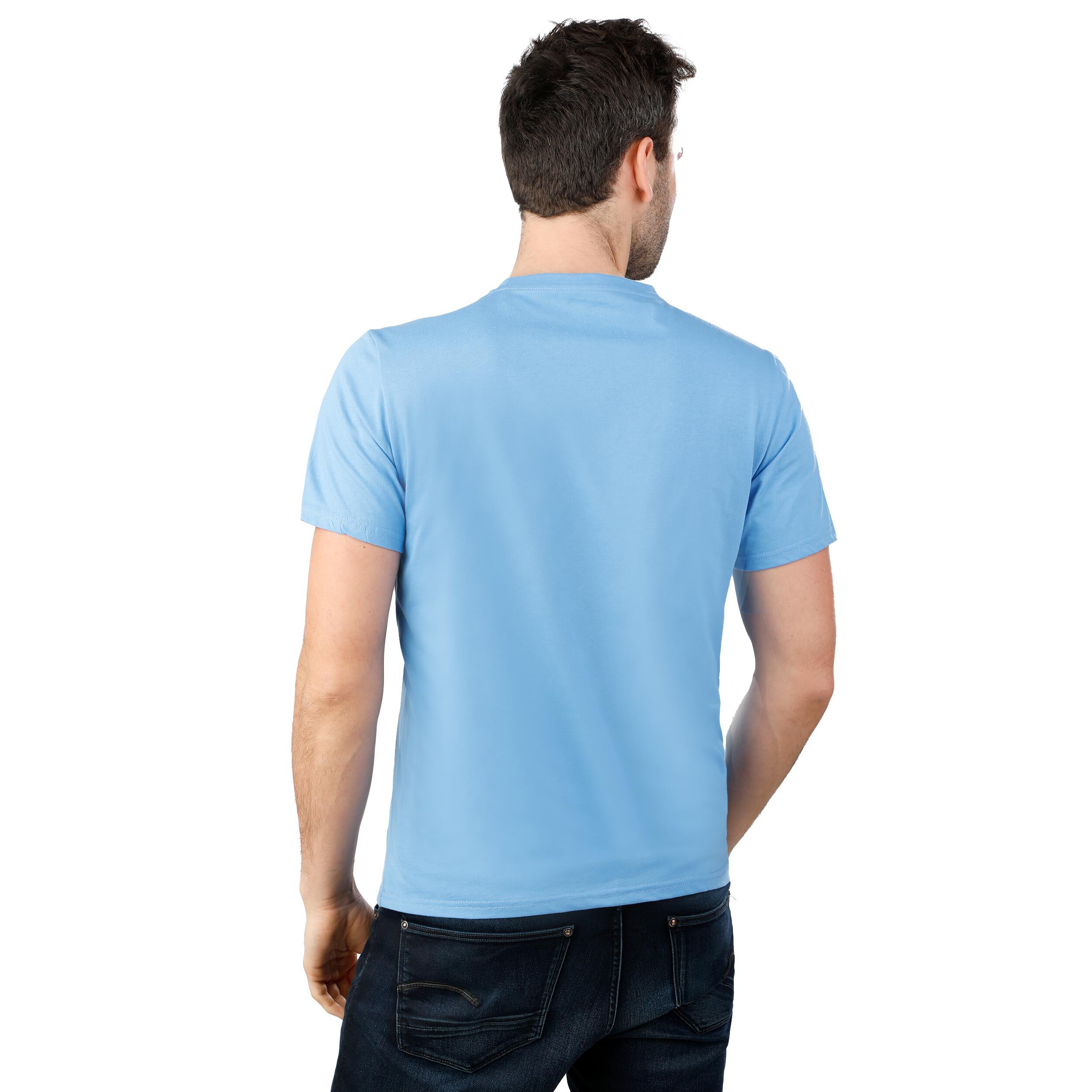 Kick Your Ace T-Shirt Herren - Blau, Weiß