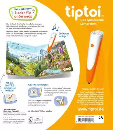 tiptoi® Meine schönsten Lieder für unterwegs