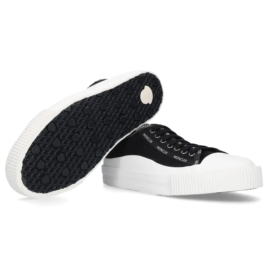 Moncler - Sneaker low GLISSIERE Textil - schwarz