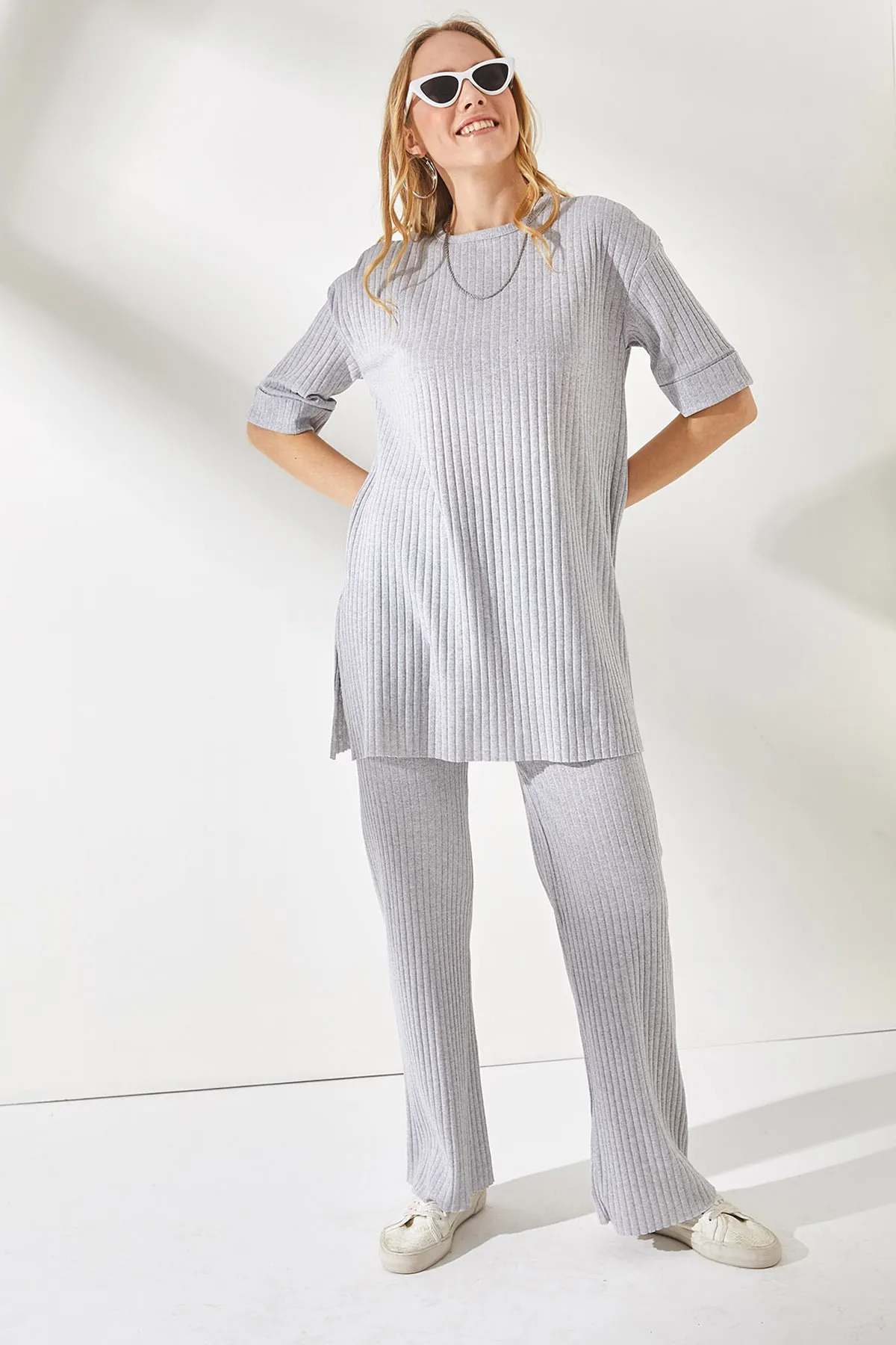 Olalook  Zweiteiler - Grau - Regular Fit