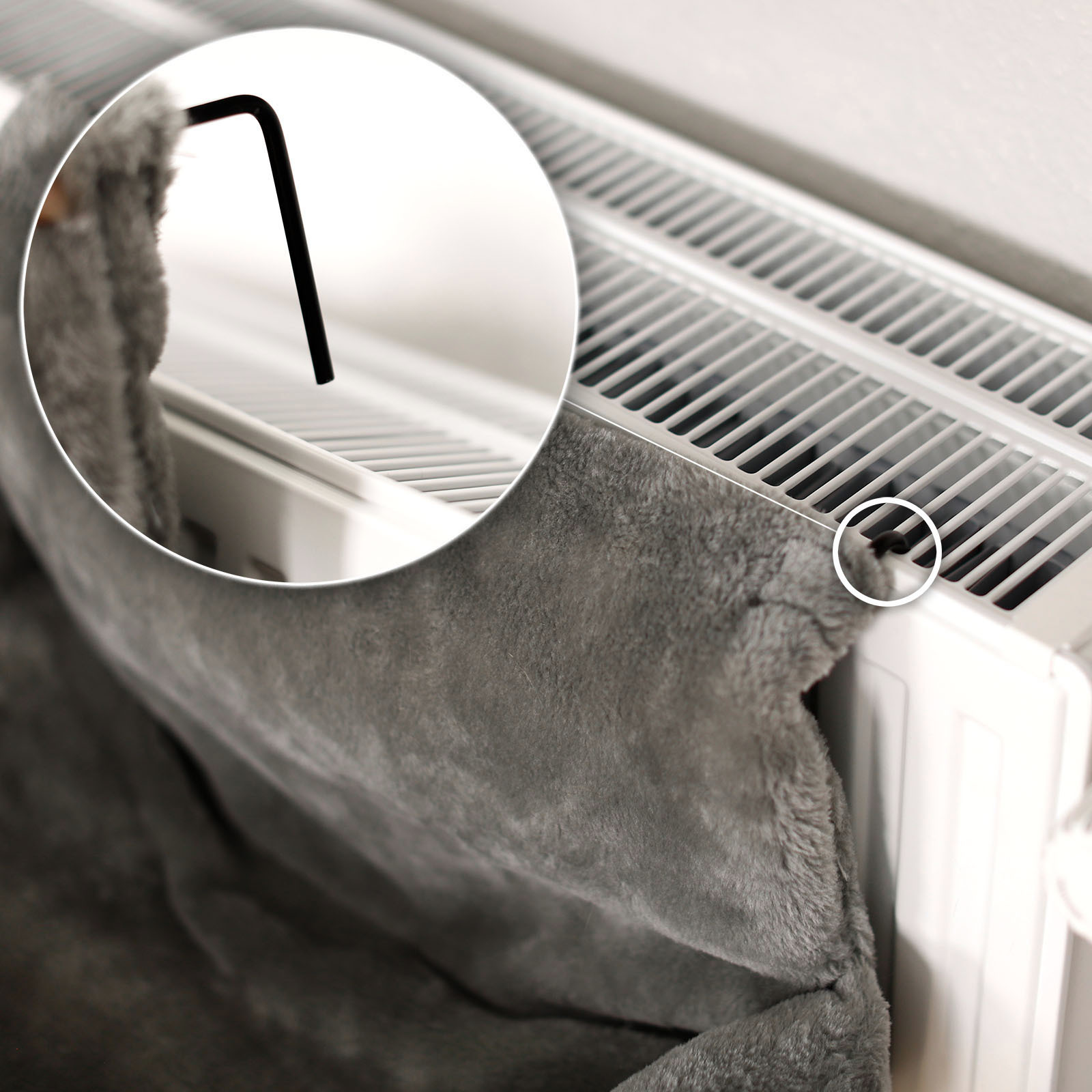 Lionto Katzenhängematten & Fensterliegeplätze Lionto Katzenbett für Heizungen dunkelgrau