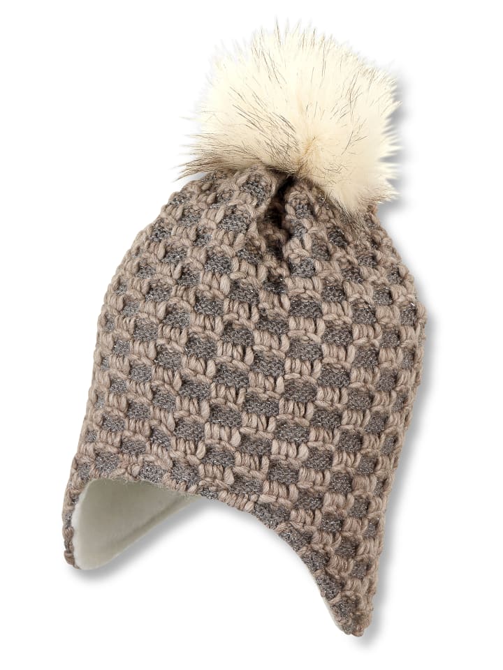Sterntaler Inka-Mütze Rautenmuster in braun günstig kaufen