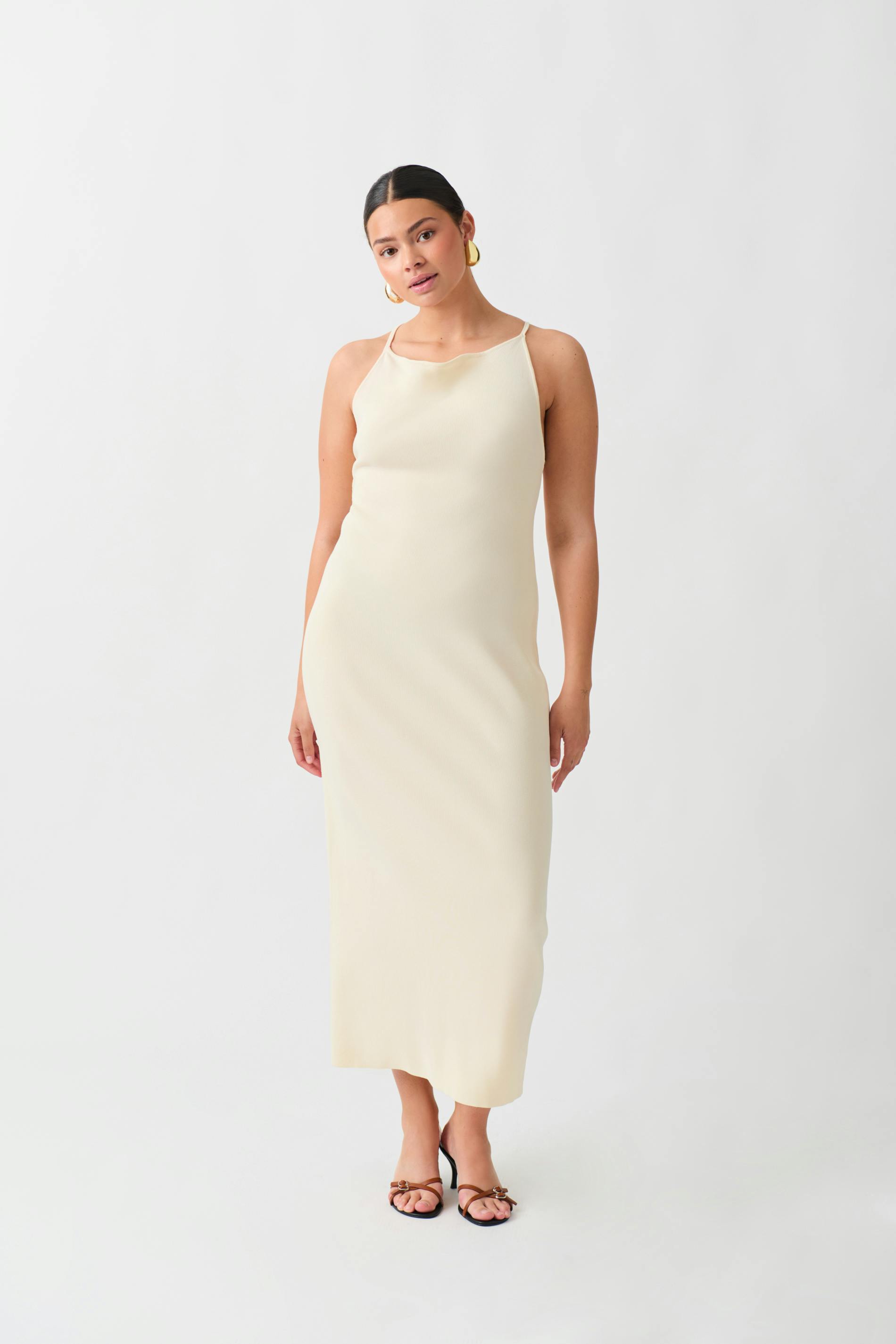 Knitted strap dress