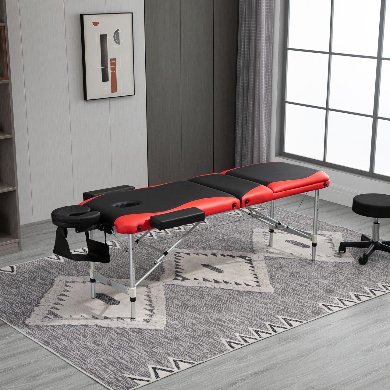 HOMCOM Massageliege, Alu Kunststoff